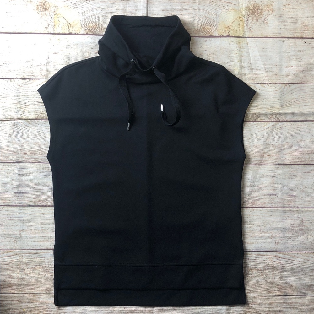 Street One Black Sleeveless Hoodie‎ for Women